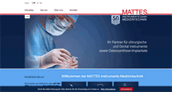 Desktop Screenshot of mattes-medizintechnik.com